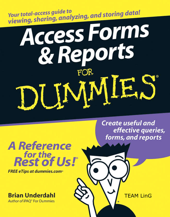 Access Forms & Reports For Dummies cover